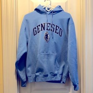 GENESEO Hoodie. Gorgeous blue. Worn one time. Men’s or Woman. Perfect condition